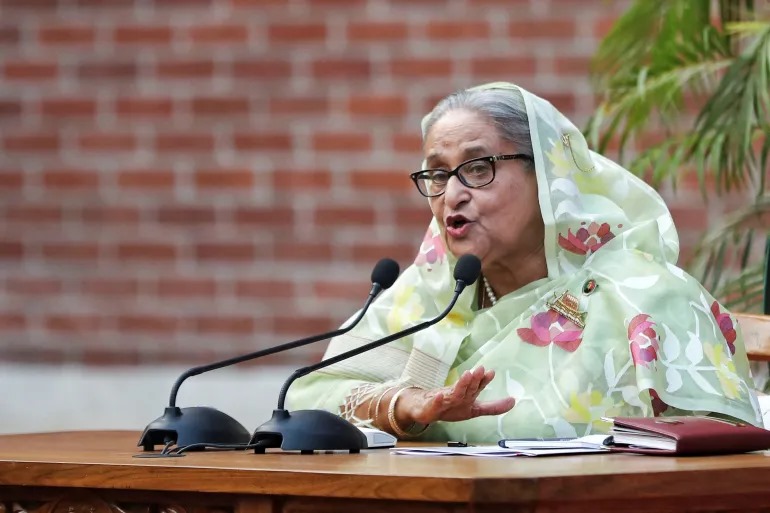 Former PM of Bangladesh, Shiek Hasina.